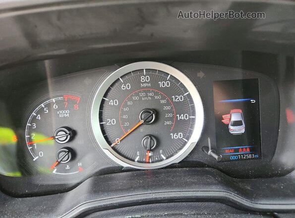 5YFS4MCEXNP107646 2022 TOYOTA COROLLA Черный Вид щитка приборов
