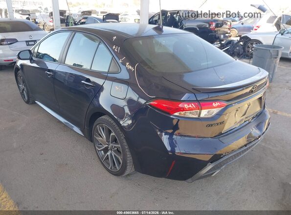 5YFS4MCEXNP114578 2022 TOYOTA COROLLA Dark Blue Rear left