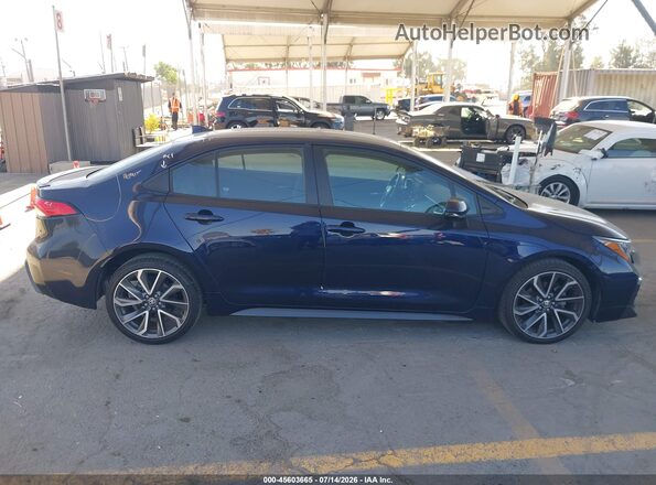 5YFS4MCEXNP114578 2022 TOYOTA COROLLA Dark Blue Rear interior view