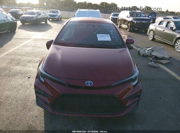 5YFS4MCEXRP174608 2024 TOYOTA COROLLA Red Widok zestawu wskaźników
