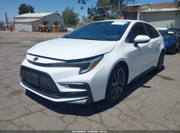 5YFS4MCEXSP244081 2025 TOYOTA COROLLA White Vista tres cuartos delantera izquierda