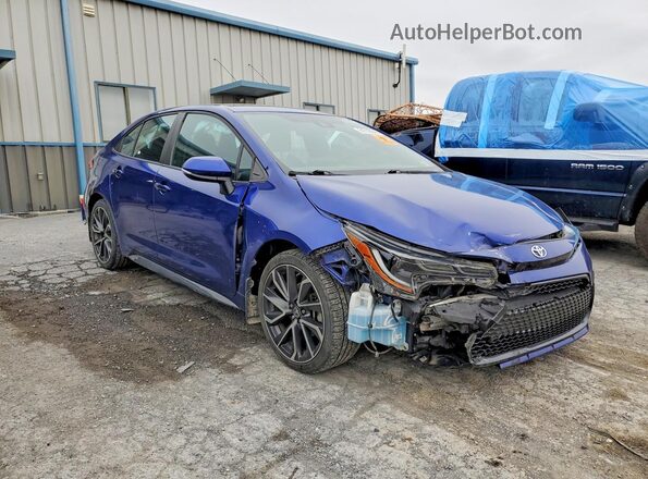 5YFS4RCE1LP034113 2020 TOYOTA COROLLA Blue Przód prawy