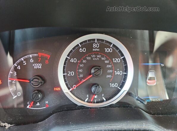 5YFS4RCE3LP016714 2020 TOYOTA COROLLA Blue Instrument cluster view