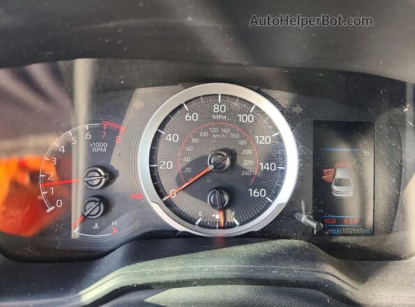 5YFS4RCE6LP032227 2020 TOYOTA COROLLA Синий Вид щитка приборов