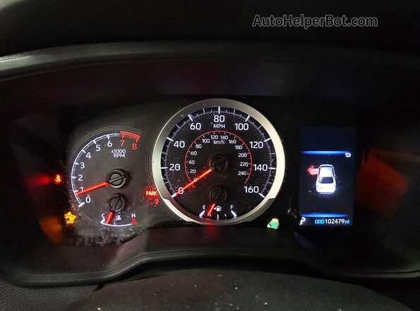 5YFS4RCE6LP037055 2020 TOYOTA COROLLA Blue Instrument cluster view