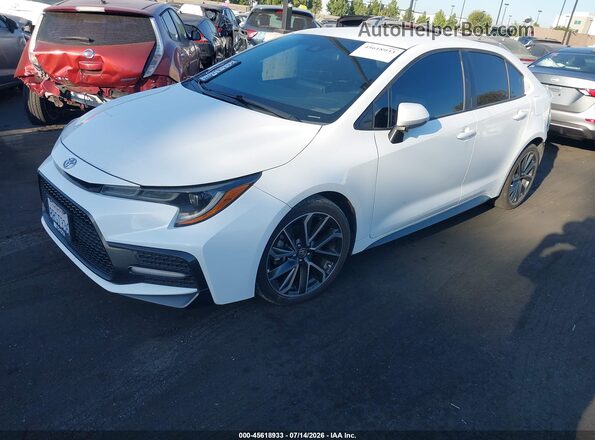 5YFS4RCE7LP039087 2020 TOYOTA COROLLA White Vista tres cuartos delantera izquierda