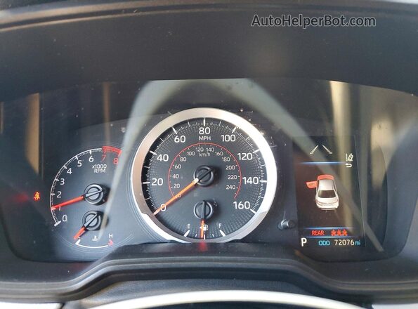 5YFS4RCE8LP054682 2020 TOYOTA COROLLA Blue Вид щитка приладів
