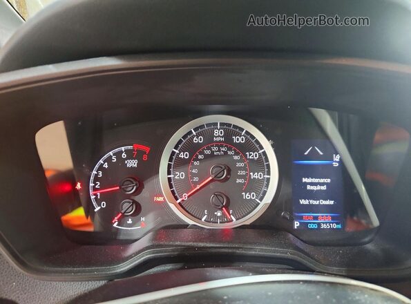 5YFS4RCE8LP057243 2020 TOYOTA COROLLA Black Вид щитка приладів