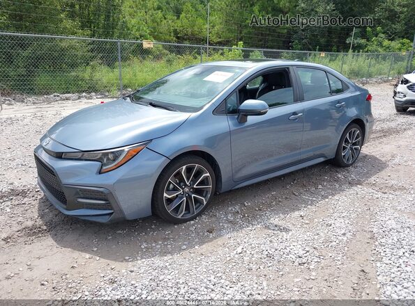 5YFT4RCE0LP005660 2020 TOYOTA COROLLA Blue Առջևի ձախ երեք քառորդ տեսարան