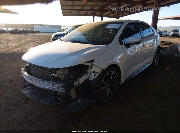 5YFT4RCE2LP045125 2020 TOYOTA COROLLA White Առջևի ձախ երեք քառորդ տեսարան