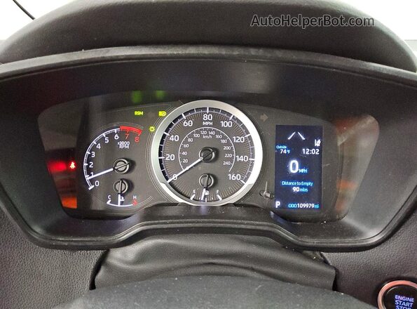 5YFVPMAE3NP320879 2022 TOYOTA COROLLA Gray ხელსაწყოთა პანელის ხედი