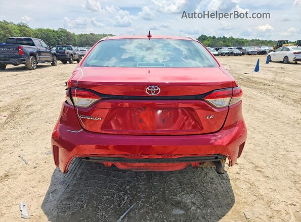 5YFVPMAE4MP174586 2021 TOYOTA COROLLA Red უკანა ხედი
