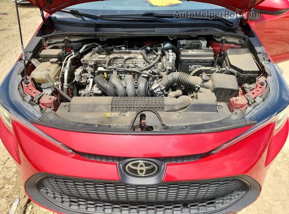 5YFVPMAE4MP174586 2021 TOYOTA COROLLA Red უკანა სალონის ხედი