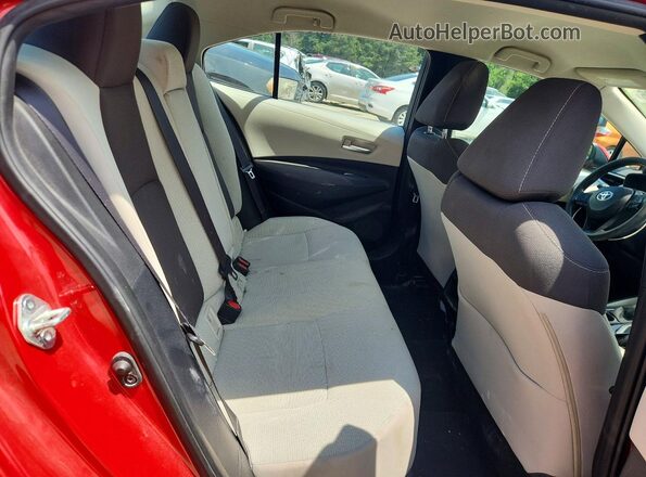 5YFVPMAE4MP174586 2021 TOYOTA COROLLA Red უკანა სავარძლების ხედი