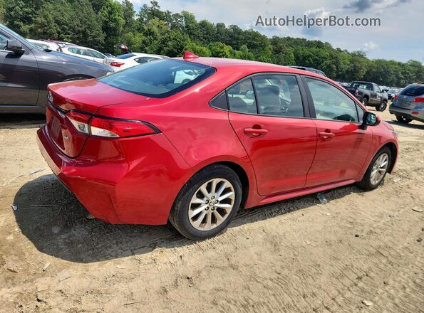 5YFVPMAE4MP174586 2021 TOYOTA COROLLA Red უკანა მარჯვენა