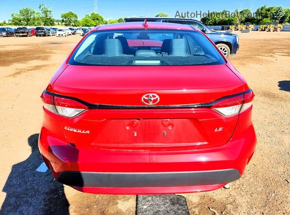 5YFVPMAE6MP199666 2021 TOYOTA COROLLA Red Widok z tyłu