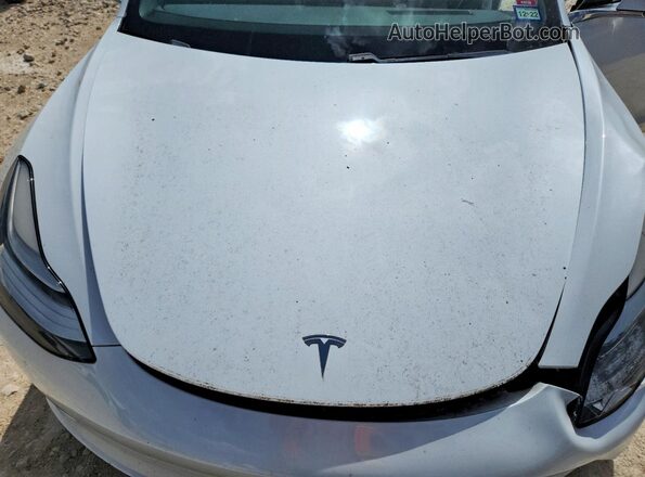 5YJ3E1EA0JF076830 2018 TESLA MODEL Белый Вид задней части салона