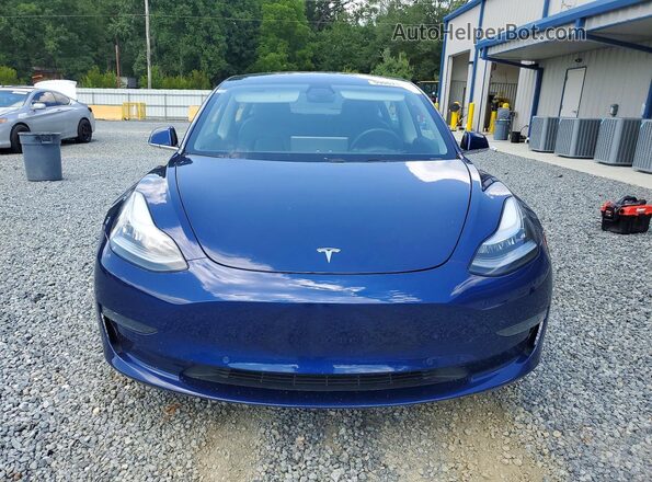 5YJ3E1EA0KF427088 2019 TESLA MODEL Blue Widok z przodu