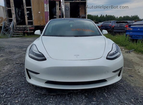 5YJ3E1EA0LF529332 2020 TESLA MODEL White Front view