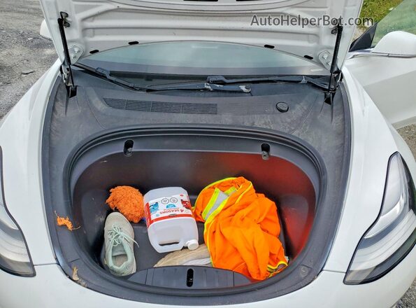 5YJ3E1EA0LF529332 2020 TESLA MODEL White Rear interior view
