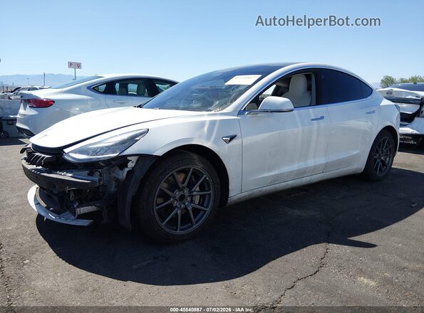 5YJ3E1EA0LF634775 2020 TESLA MODEL 3 Белый Передняя левая четверть