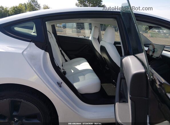 5YJ3E1EA0PF491610 2023 TESLA MODEL 3 White VIN sticker view