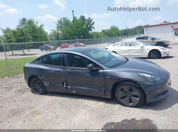 5YJ3E1EA0PF679186 2023 TESLA MODEL 3 Gray Widok wnętrza z tyłu