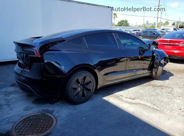 5YJ3E1EA0SF069748 2025 TESLA MODEL Black Tył prawy