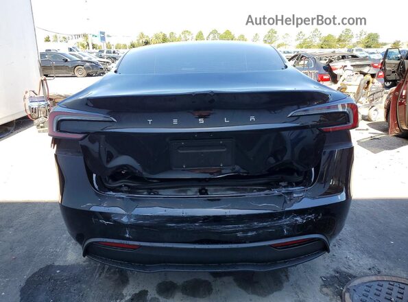 5YJ3E1EA0SF069748 2025 TESLA MODEL Black Widok z tyłu