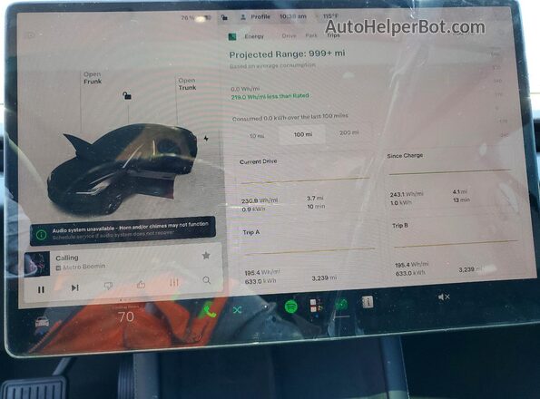 5YJ3E1EA0SF069748 2025 TESLA MODEL Black Widok zestawu wskaźników