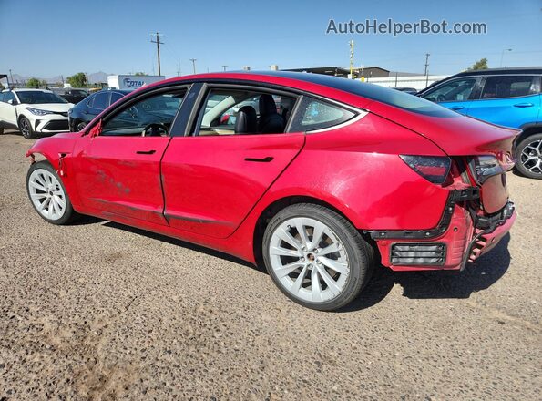 5YJ3E1EA1NF303934 2022 TESLA MODEL Red 