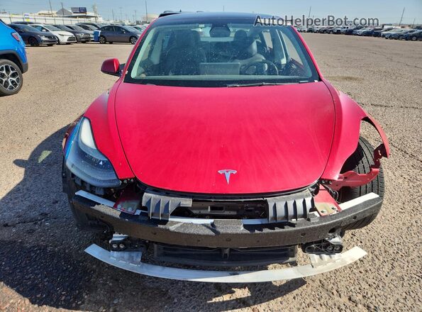 5YJ3E1EA1NF303934 2022 TESLA MODEL Red 360 interior view