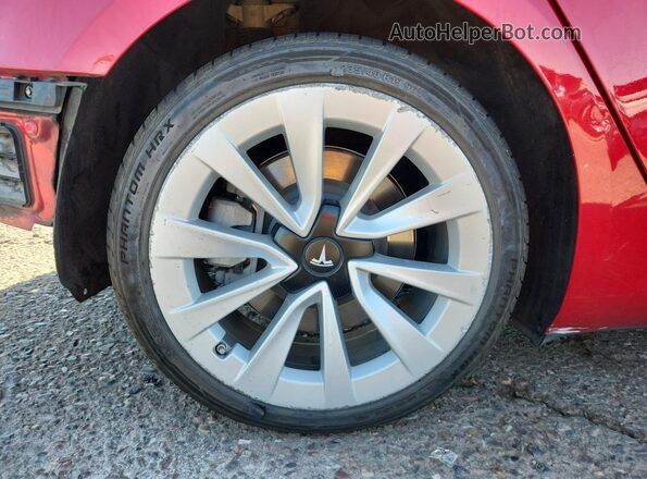 5YJ3E1EA1NF303934 2022 TESLA MODEL Red 