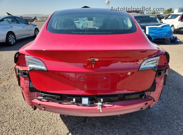 5YJ3E1EA1NF303934 2022 TESLA MODEL Red 