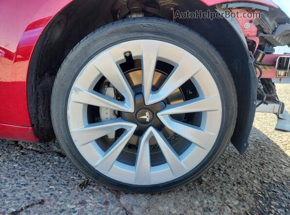 5YJ3E1EA1NF303934 2022 TESLA MODEL Red 