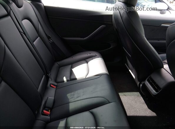 5YJ3E1EA1NF320264 2022 TESLA MODEL 3 White VIN კოდის სტიკერის ხედი