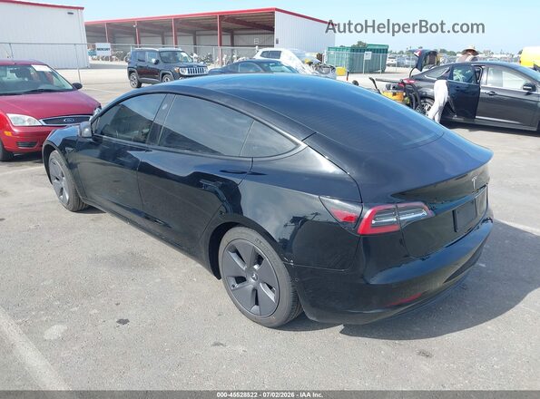 5YJ3E1EA1NF360182 2022 TESLA MODEL 3 Черный Задняя левая четверть