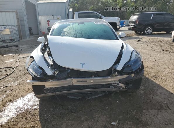 5YJ3E1EA1PF559848 2023 TESLA MODEL White Вид наклейки з VIN-кодом