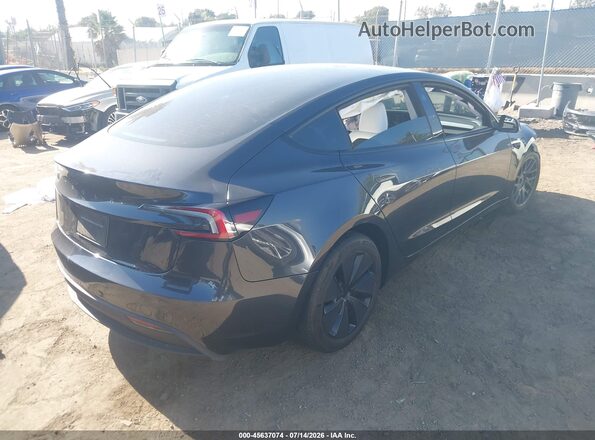 5YJ3E1EA1RF771264 2024 TESLA MODEL 3 Черный Задняя правая четверть