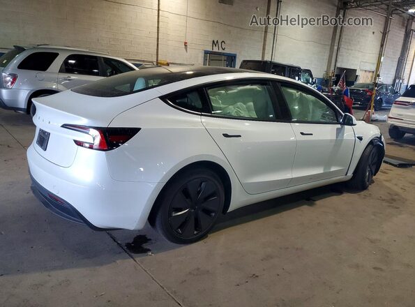 5YJ3E1EA1TF139727 2026 TESLA MODEL White Задня права чверть