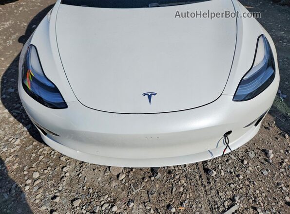 5YJ3E1EA2KF397155 2019 TESLA MODEL White უკანა სალონის ხედი