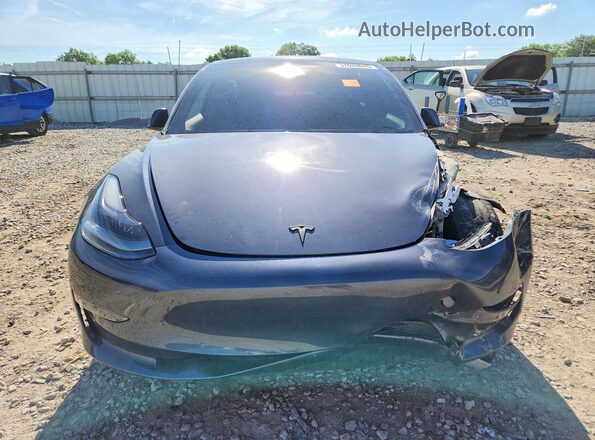 5YJ3E1EA2MF907331 2021 TESLA MODEL Gray Front view