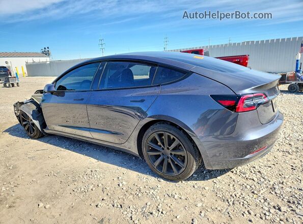 5YJ3E1EA2MF907331 2021 TESLA MODEL Gray Rear left