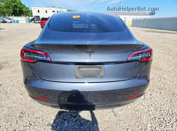 5YJ3E1EA2MF907331 2021 TESLA MODEL Gray Rear view