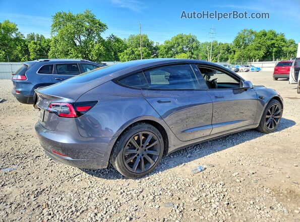 5YJ3E1EA2MF907331 2021 TESLA MODEL Gray Rear right