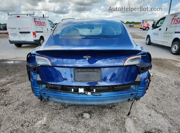 5YJ3E1EA2NF289901 2022 TESLA MODEL Blue 