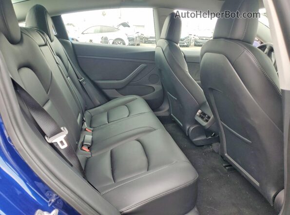 5YJ3E1EA2NF294922 2022 TESLA MODEL Blue Vista de los asientos traseros