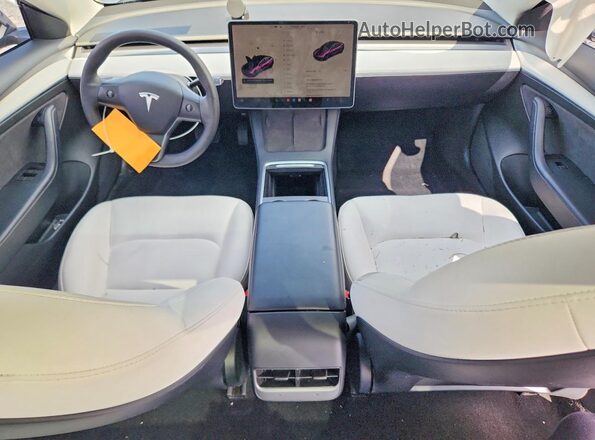 5YJ3E1EA2NF331211 2022 TESLA MODEL Gray წინა პანელის ხედი