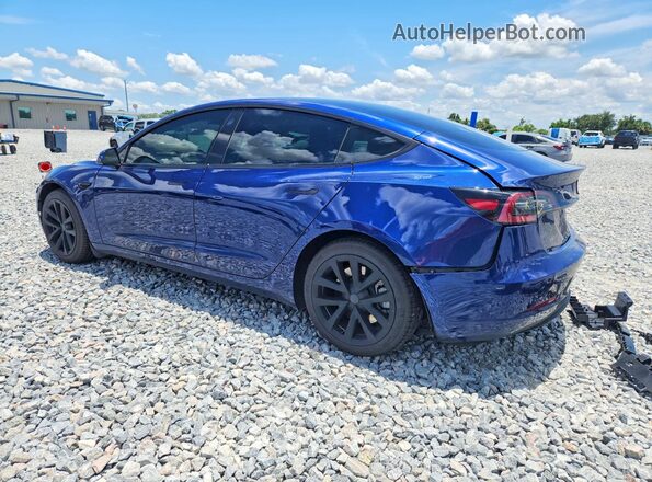 5YJ3E1EA2PF581664 2023 TESLA MODEL Синий Задняя левая четверть