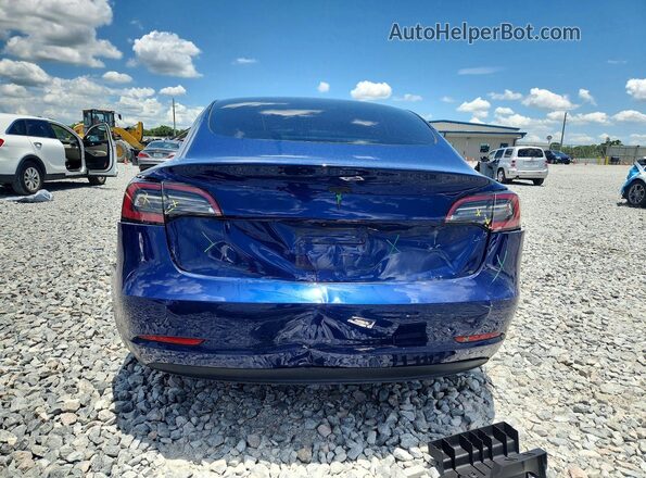 5YJ3E1EA2PF581664 2023 TESLA MODEL Синий Вид сзади